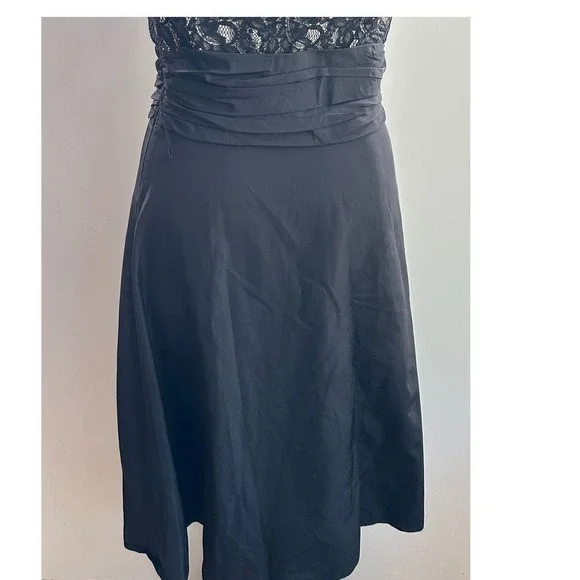 White House Black Market Lace Dress Black Whimsigoth Size 8‎ NWOT - Picture 11 of 13